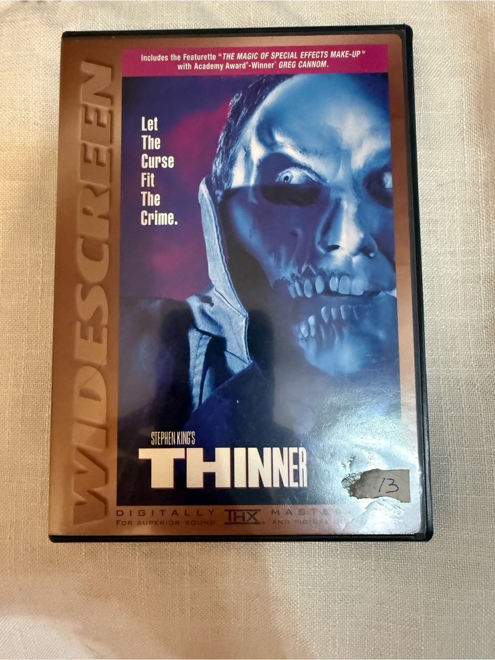📀 “THINNER” DVD by STEPHEN KING Disc in great condition